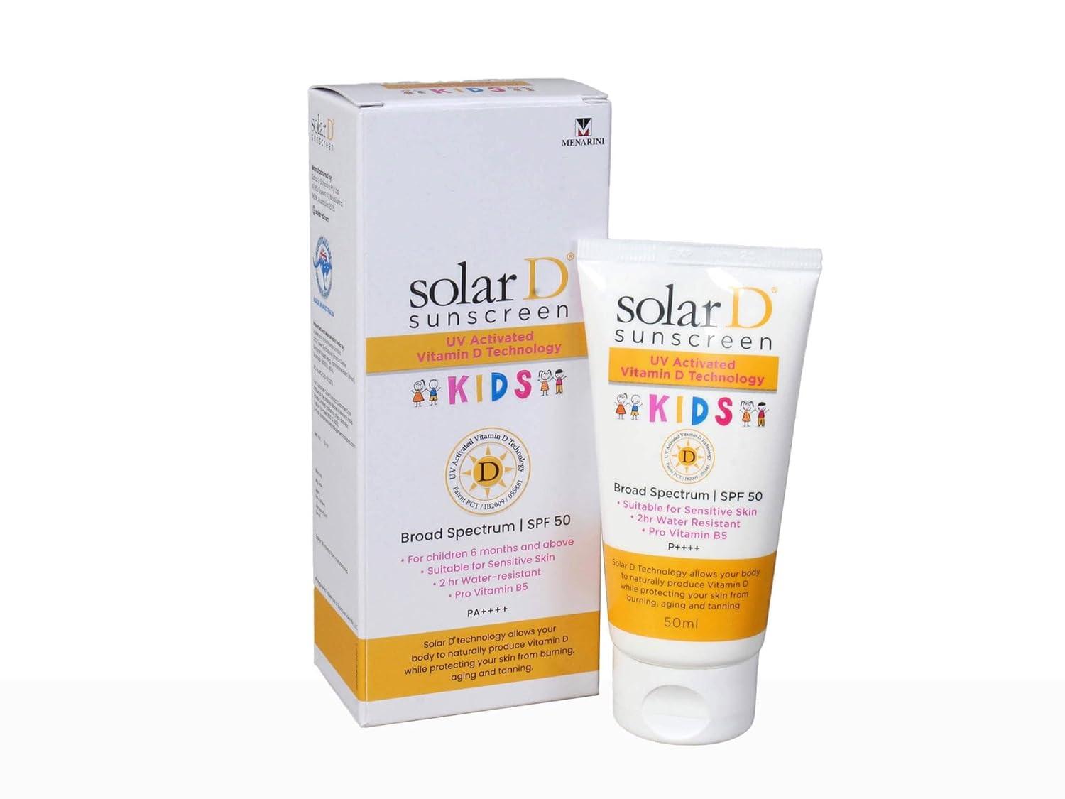 Solar D kids Spf 50 Sunscreen Lotion
