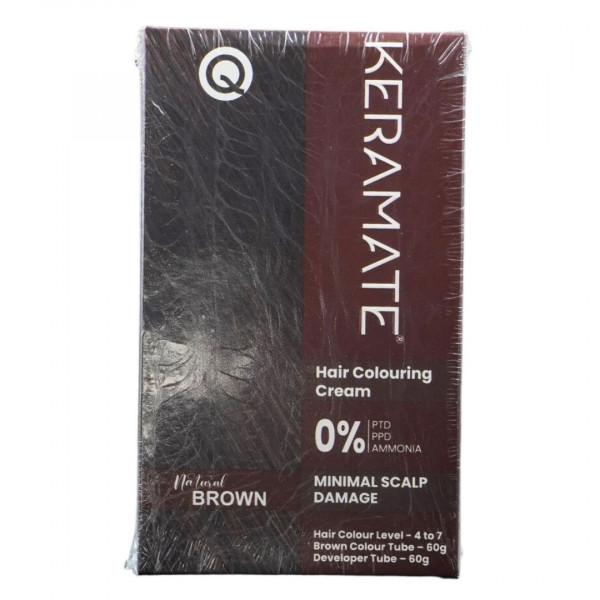 Keramate Hair Colouring Cream Natural Brown