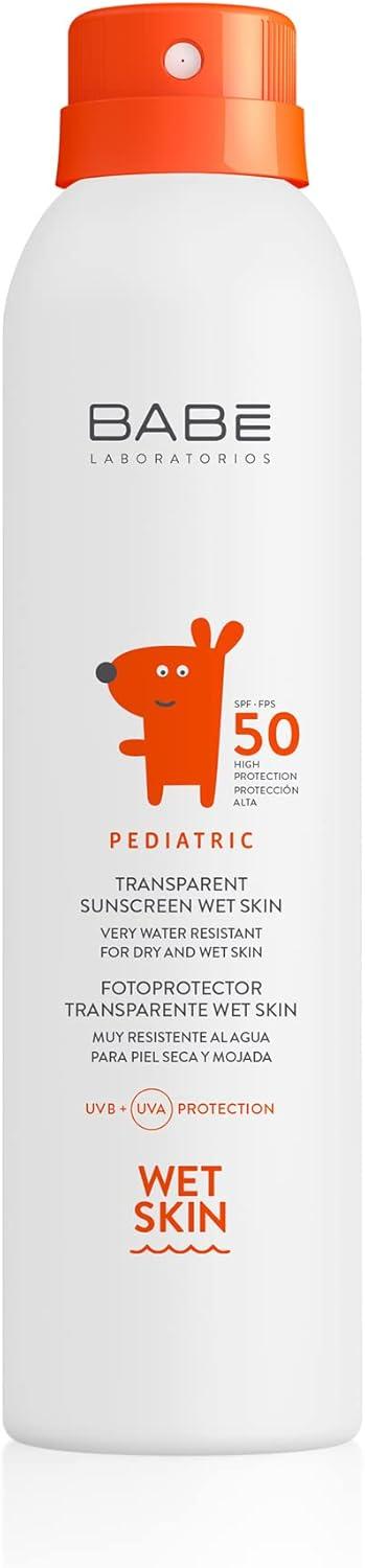 Babe Pediatric Transparent Sunscreen Wet Skin SPF 50