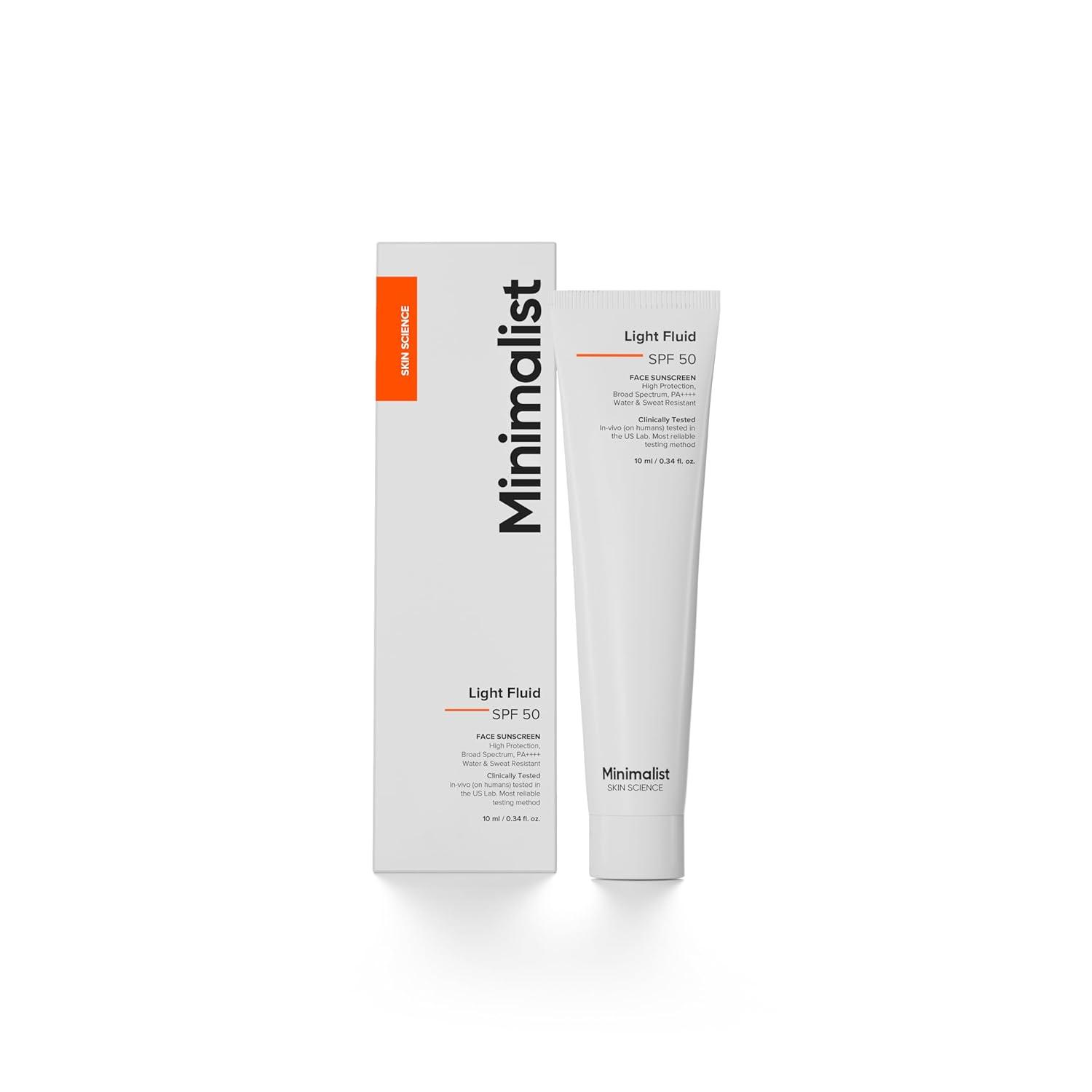 Minimalist Light Fluid Spf 50 Sunscreen