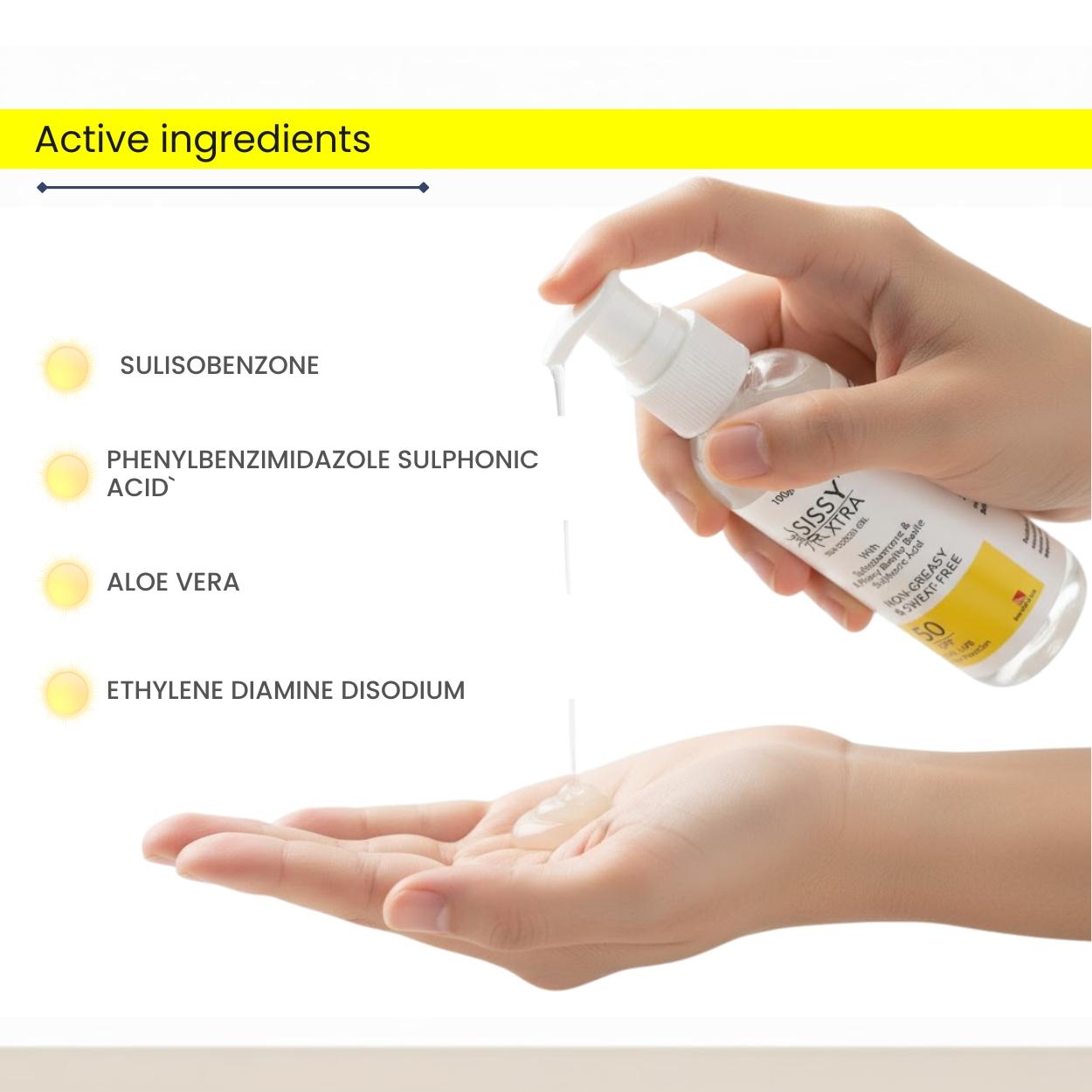 Sissy Xtra Spf 50 Sunscreen Gel